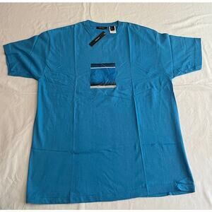 VTG DKNY Azure Blue T Shirt Size L NWT